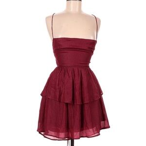 Lucy in the Sky Burgundy Dress